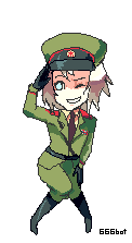 a pixel art sprite of ivan raidenovitch raikov from metal gear solid 3: snake eater. made by rixxxen.